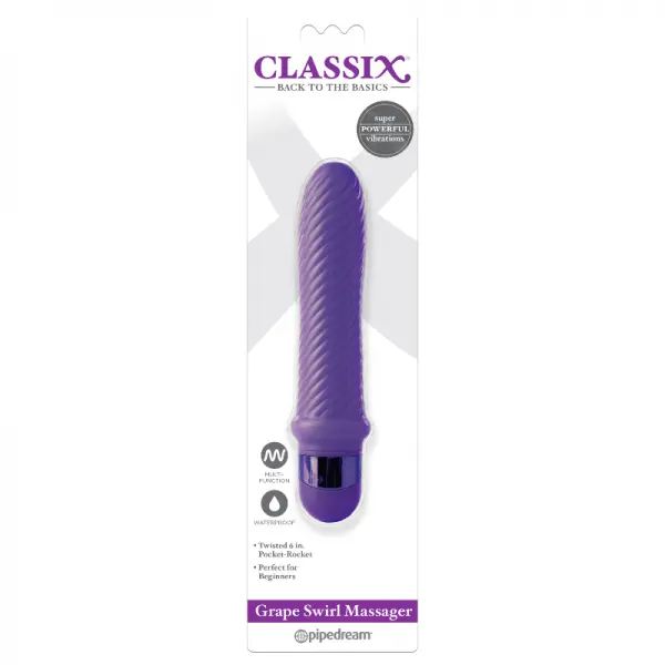 VIBRADOR CLASSIX REMOLINO MORADO