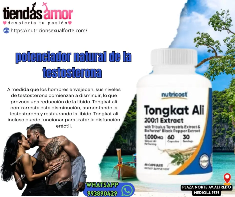 Tongkat ali es un potenciador natural 