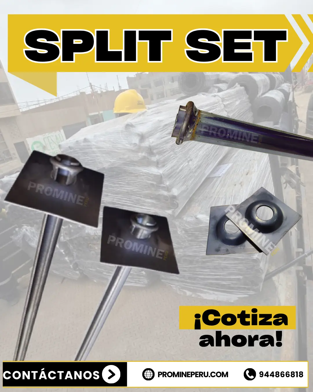 Split Set Perno Anclaje Minero Expandible