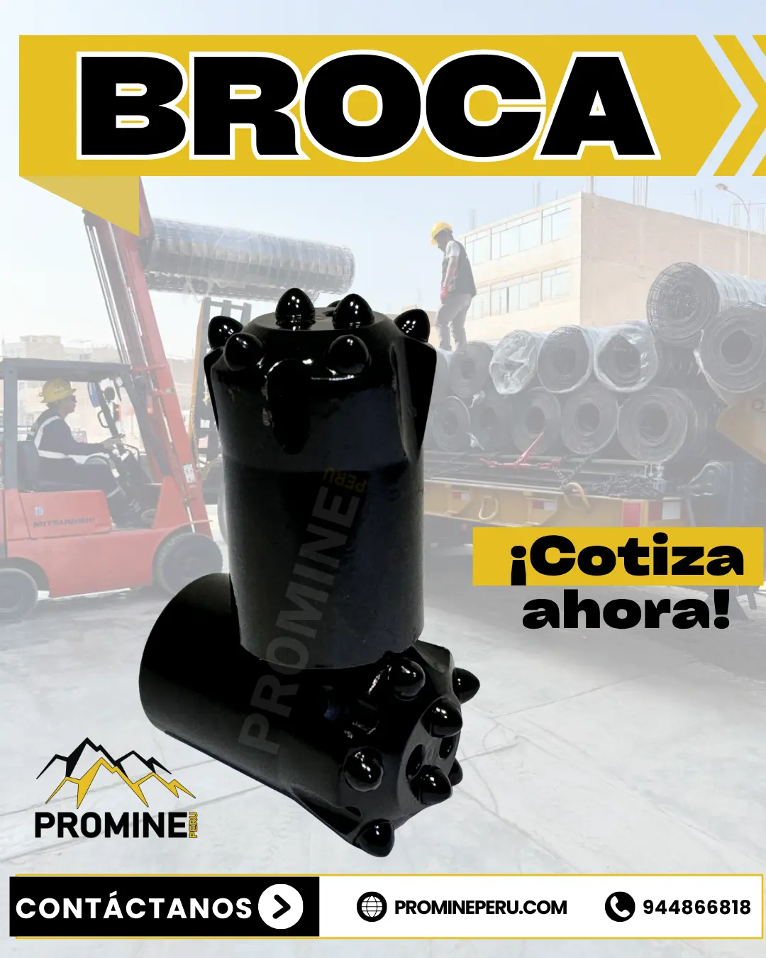 Broca Minera 34mm 36mm Broca Perforación