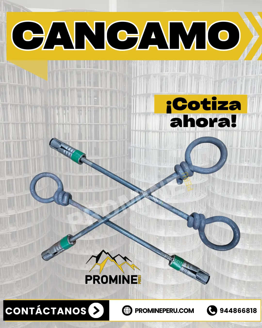 Cáncamo 5 8 Anclaje Mecánico Minero Cáncamo de Expansión