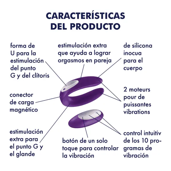 A-VIBRADOR SATISFYER MANDO DOBLE PLUS