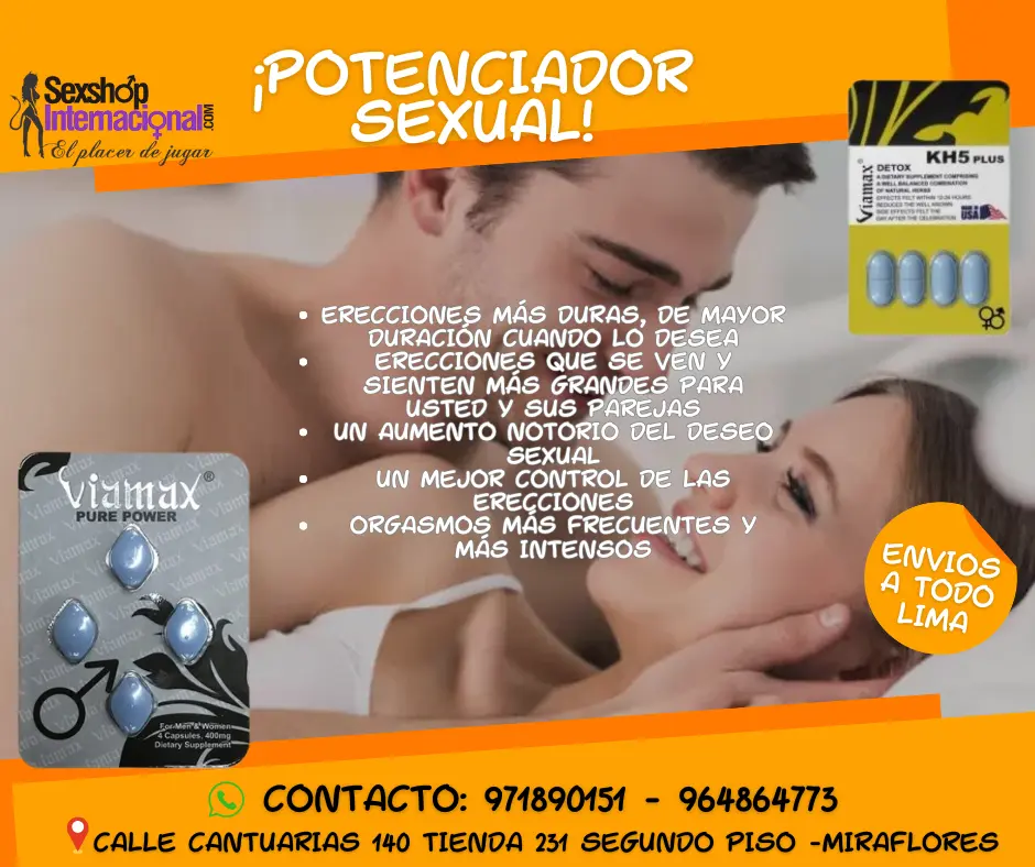 POTENCIADORES SEXUALES AMERICANOS TIENDA EROTICA MIRAFLORES 