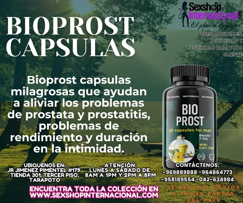 BIOPROST POTENCIADOR INTIMO Y MAXIMA DURACION EN TARAPOTO SE