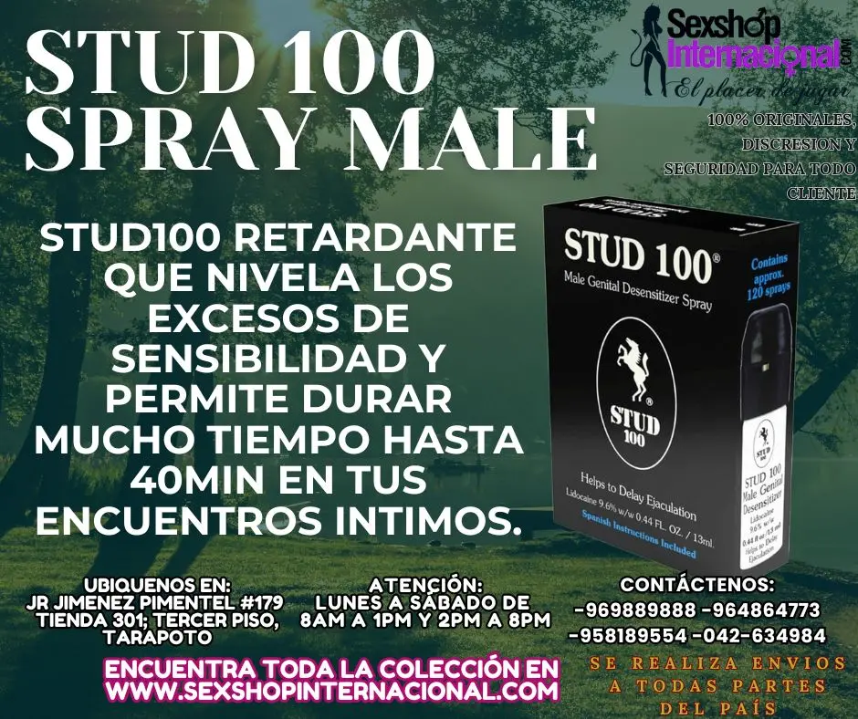 STUD100 RETARDANTE CON MAYOR DURACION Y MENOS SENSIBILIDAD E