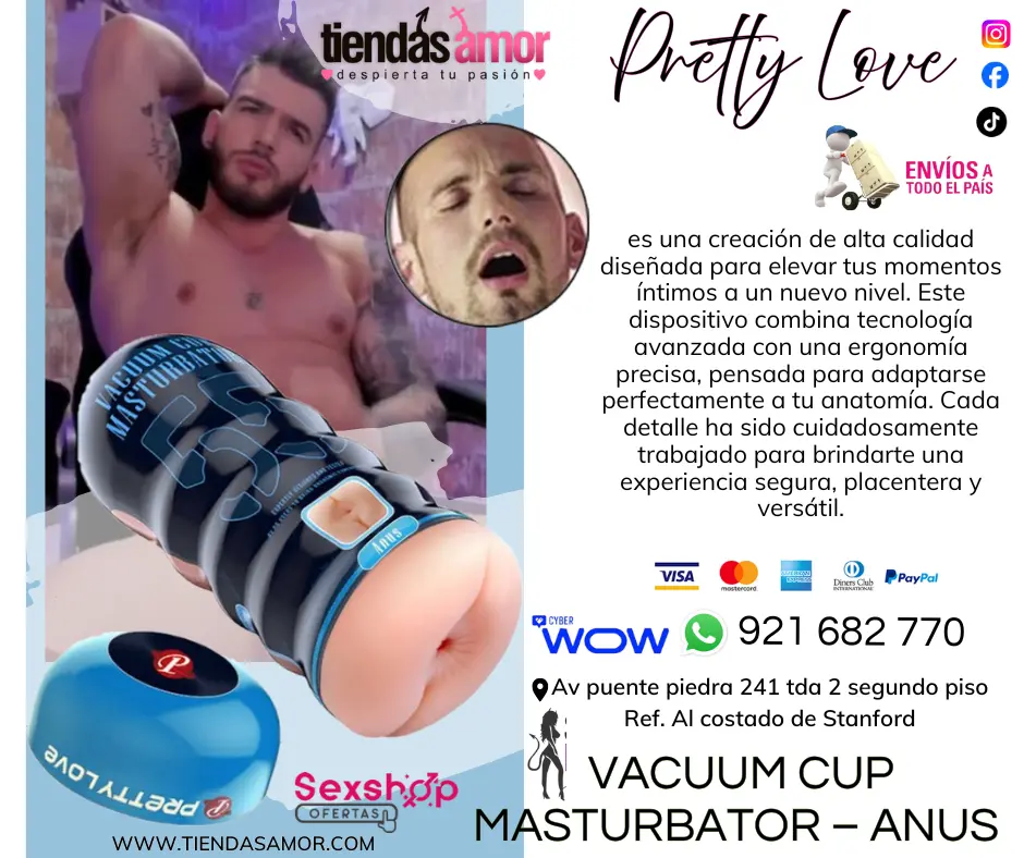 Vacuum Cup Masturbator Anus Pretty Love juguetes Lubrica