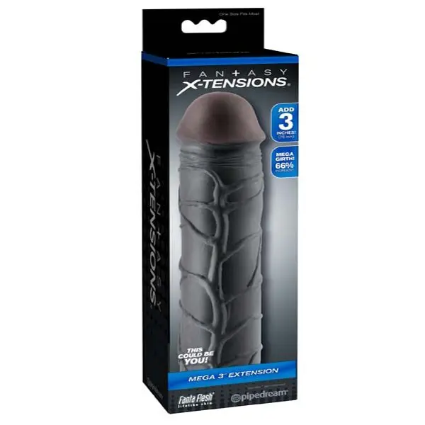 FUNDA FANTASY X-TENSIONS MEGA 3 NEGRO 