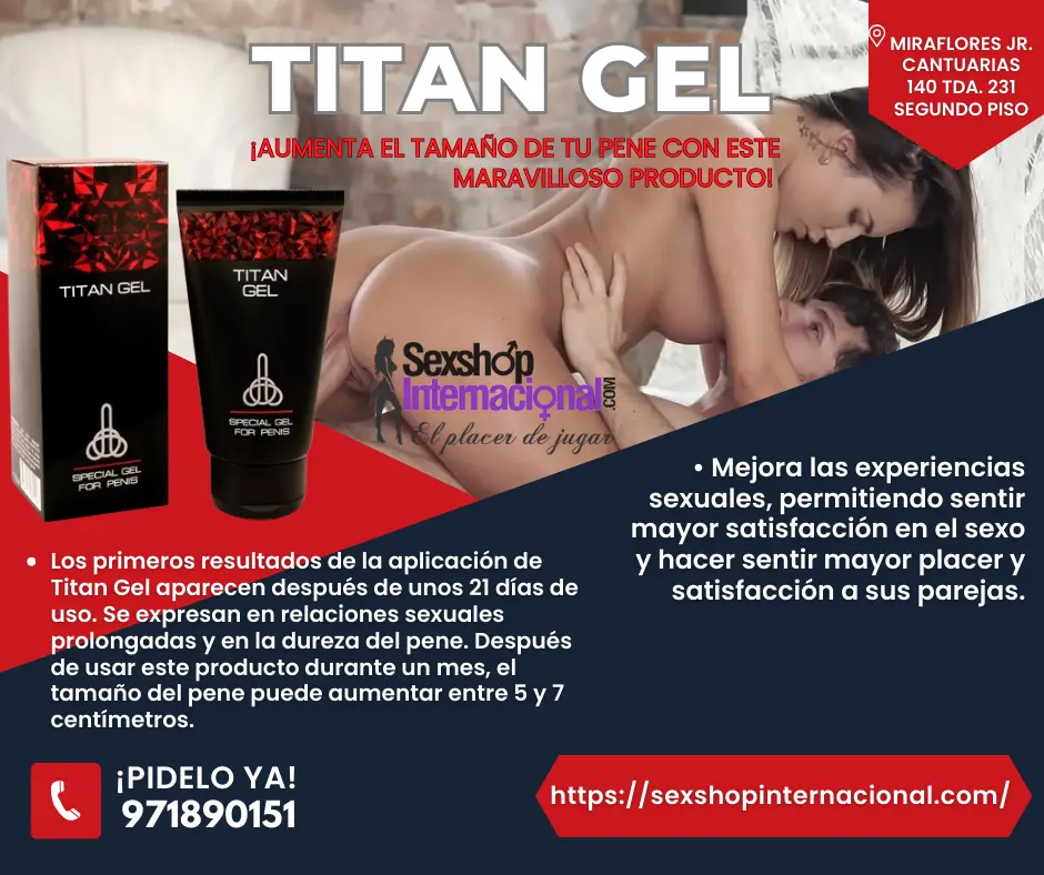 GEL POTENCIADOR SEXUAL E INCREMENTA EL TAMAÑO DE TU PENE 