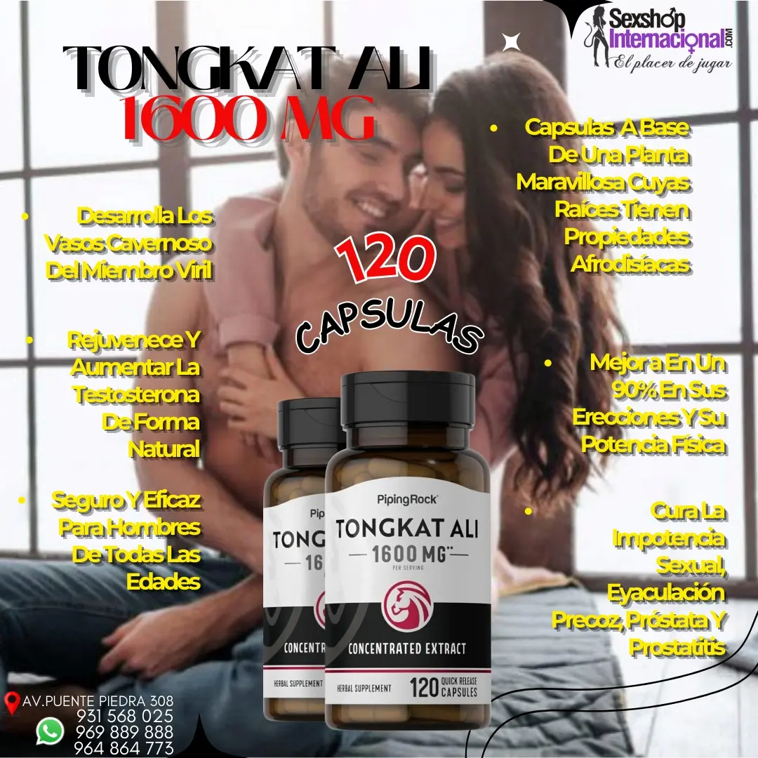 TONGKAT ALI COMPLEX 1020MG-VIGOR-FUERZA-CALIDAD Y NATURALv