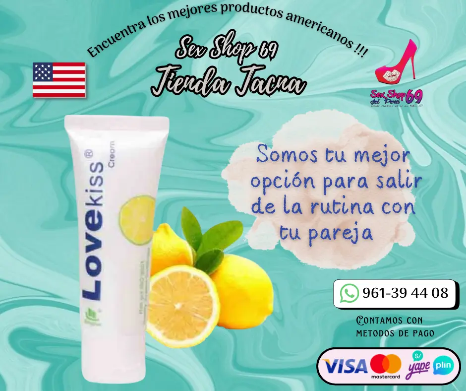  Lubricante love kiss limon