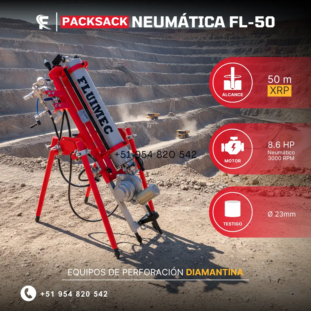 PACKSACK NEUMÁTICA FL50 EQUIPO PARA MINERIA 