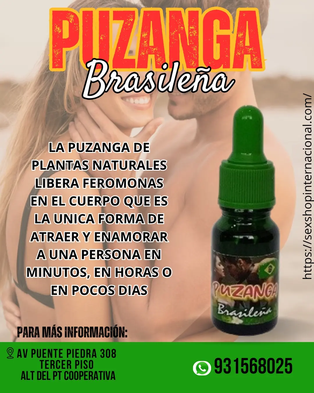 PUZANGA PERFUME DE LA SEDUCCIO Y ATRACCION - PUENTE PIEDRAA