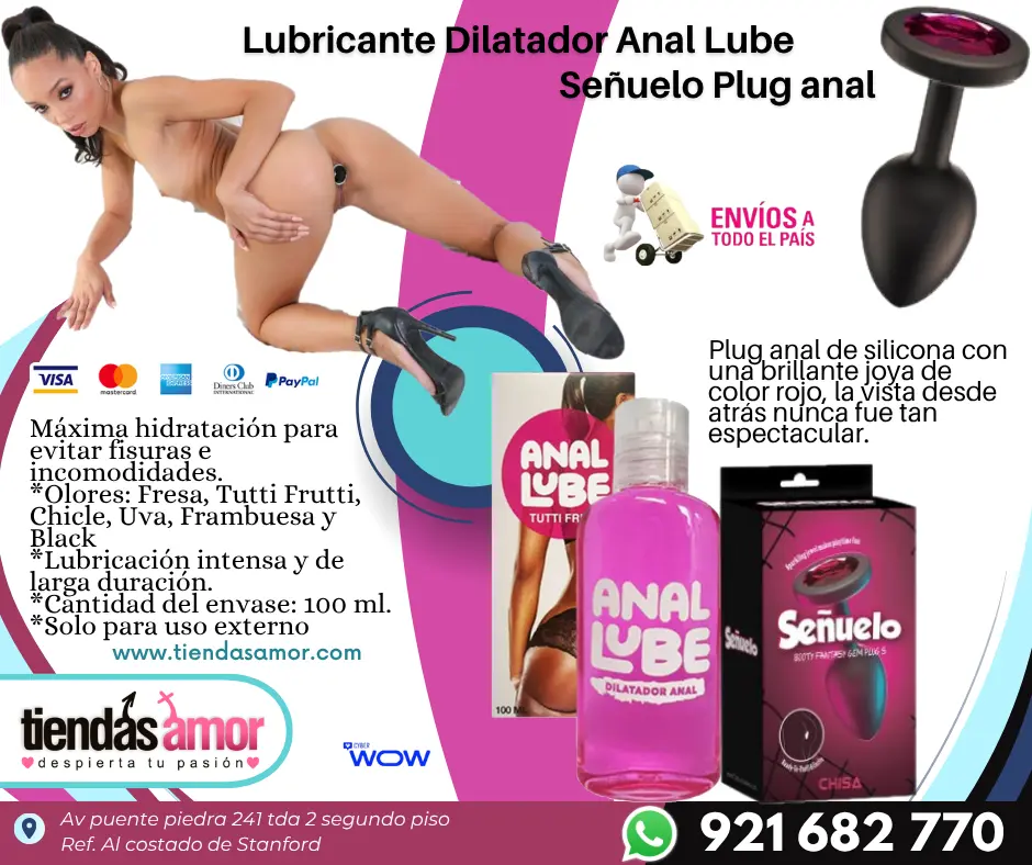 Señuelo Tapón Anal plug ANAL LUBE juguetes Lubricantes Reta