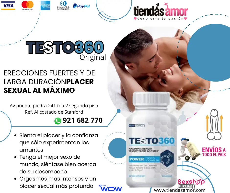 Testo 360 Ultra Pene juguetes Lubricantes Retardantes Potenc