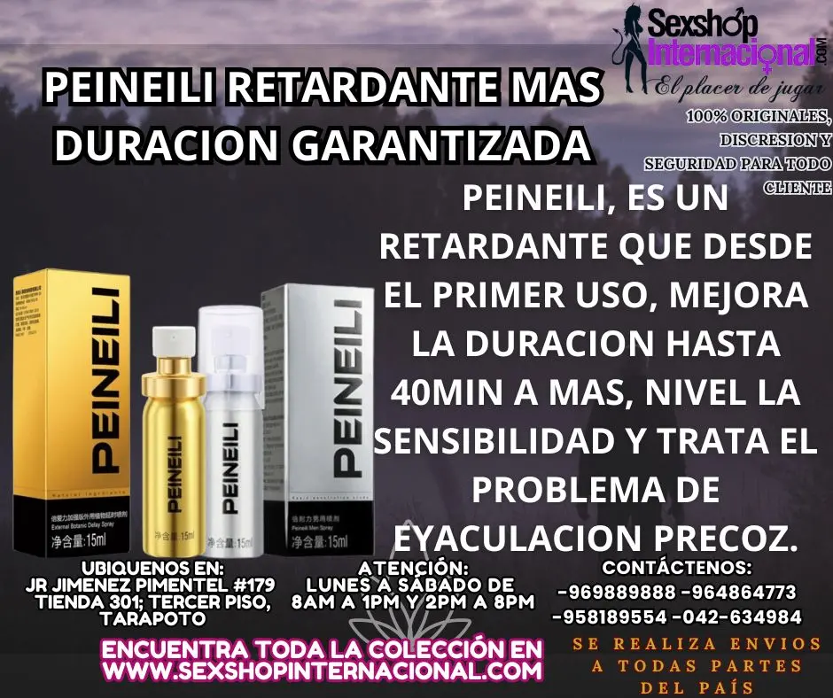 PEINEILI RETARDANTE MAS DURACION GARANTIZADA EN TARAPOTO SEX