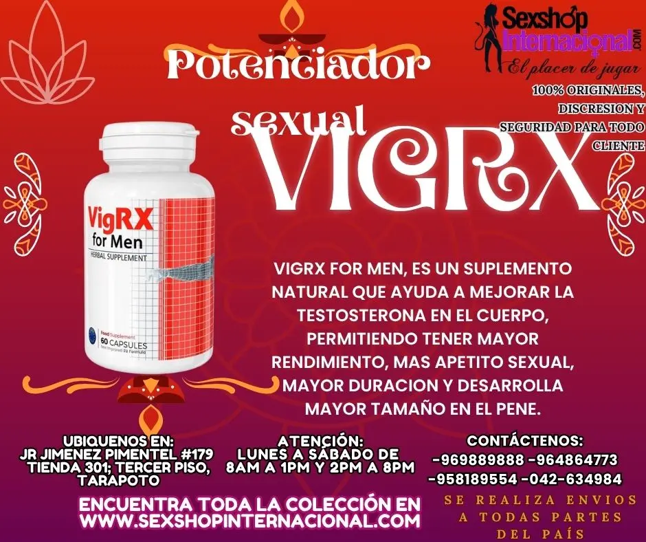 VIGRX FOR MEN POTENCIADOR DE TESTOSTERONA Y ENERGIA SEXUAL T