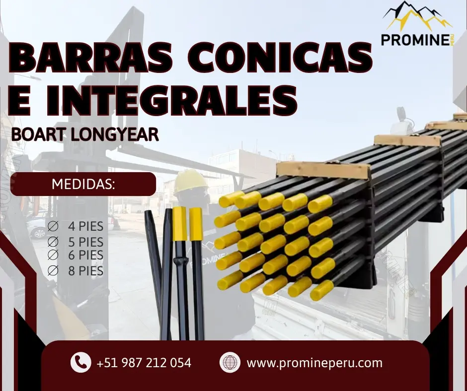 Barras de Perforación Cónicas e Integrales para Tareas 