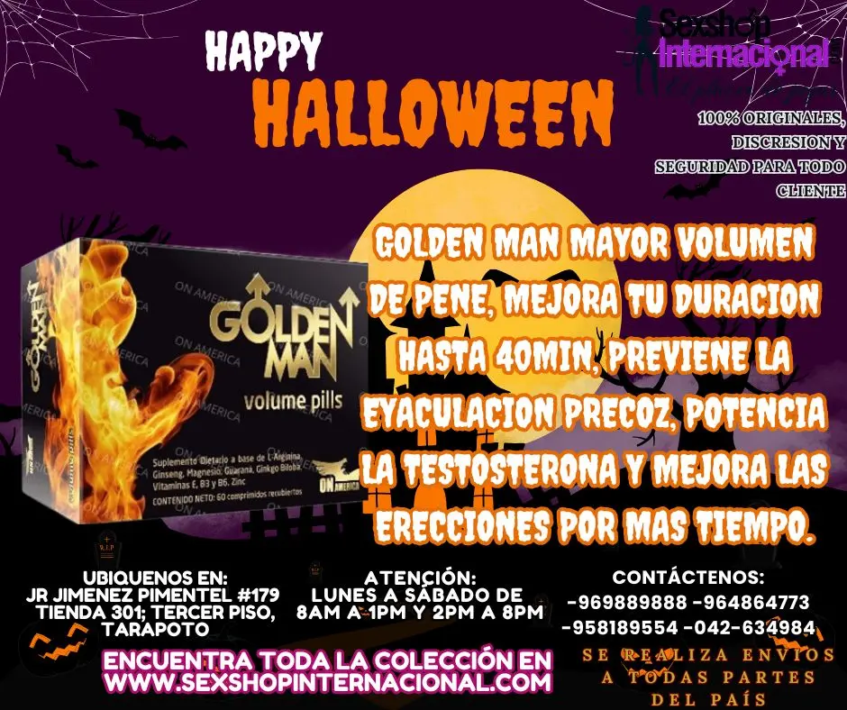 GOLDEN MAN POTENCIADOR DE TESTOSTERONA MEJOR DURACION TARAPO