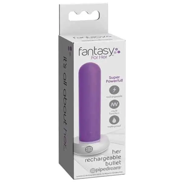 VIBRADOR BALA RECARGABLE PARA ELLA PURPURA