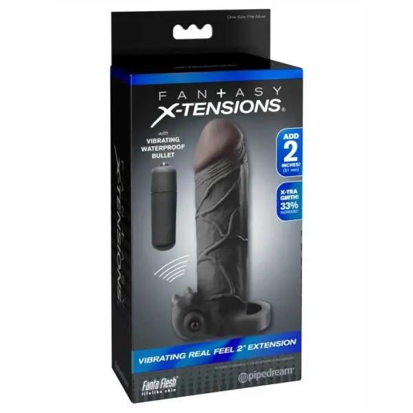 FUNDA VIBRADOR FANTASY X-TENSION 2 NEGRO.sex shop cusco