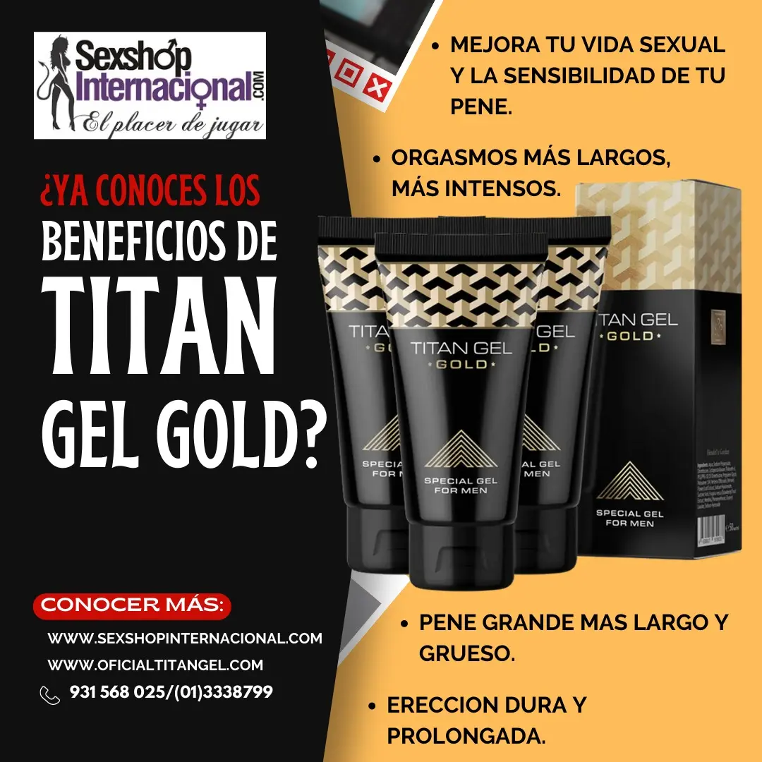 TITAN GOLD POTENCIA SEXUAL - DESARROLLO VIRIL - SEXSHOP V S 