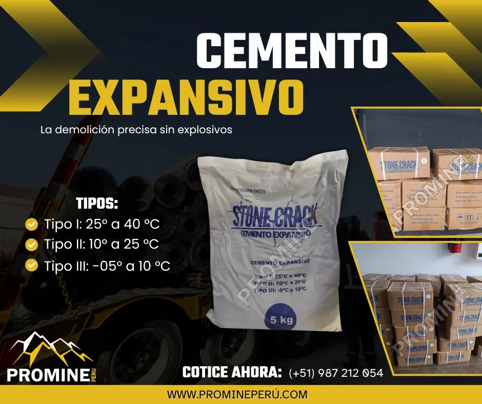 Cemento Expansivo Alta Presión Máxima Precisión