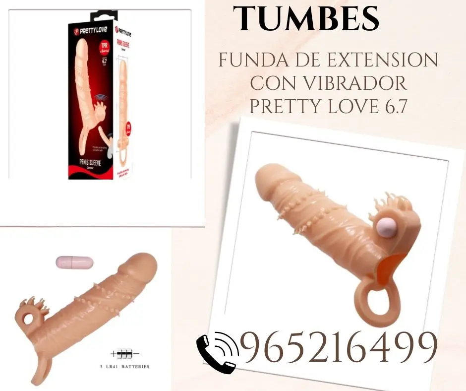 Funda De Extension Con Vibrador Pretty Love 6.7