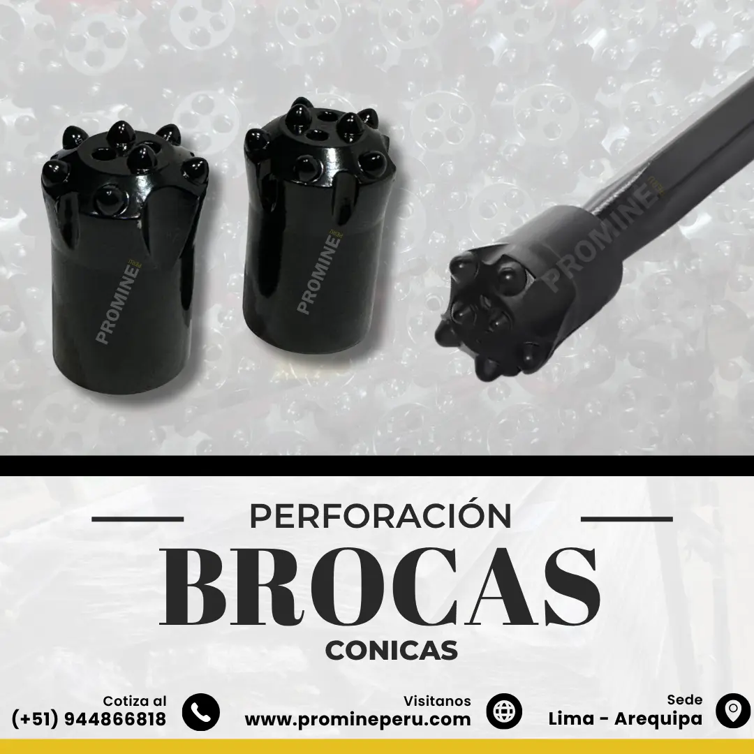 Broca de Perforación 34mm 36mm Lima