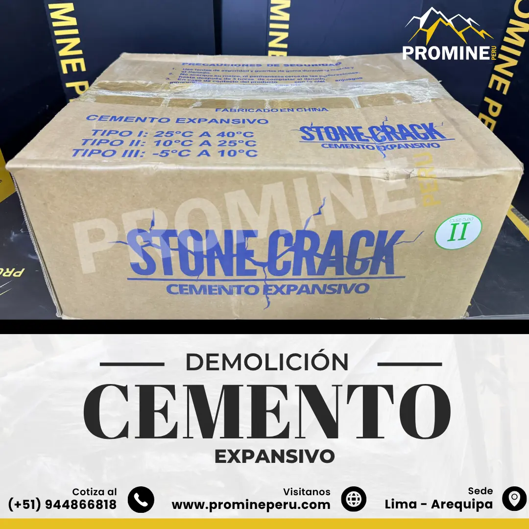 Cemento Expansivo Demolición Controlada Lima