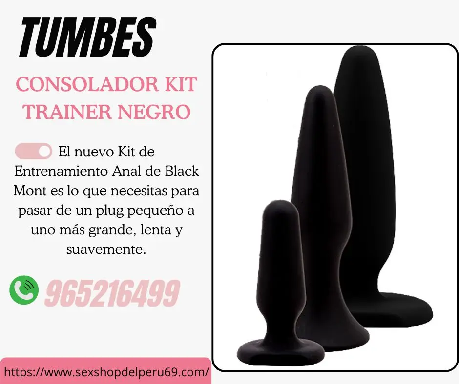 PLUG ANAL CONSOLADOR KIT TRAINER NEGRO