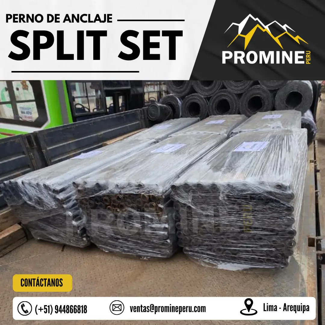 Split Set Perno de Fricción Anclaje Expandible