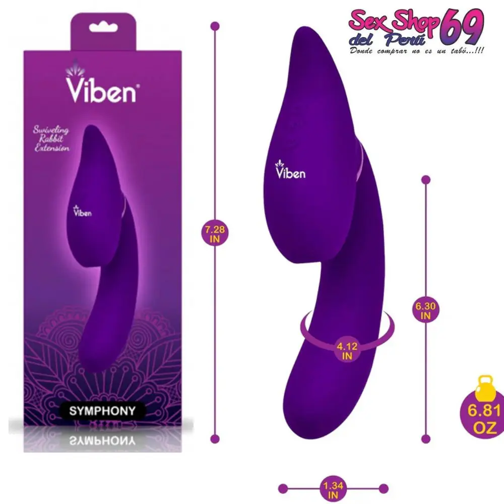 VIBRADOR SYMPHONY RABBITS VIBEN VIOLETA