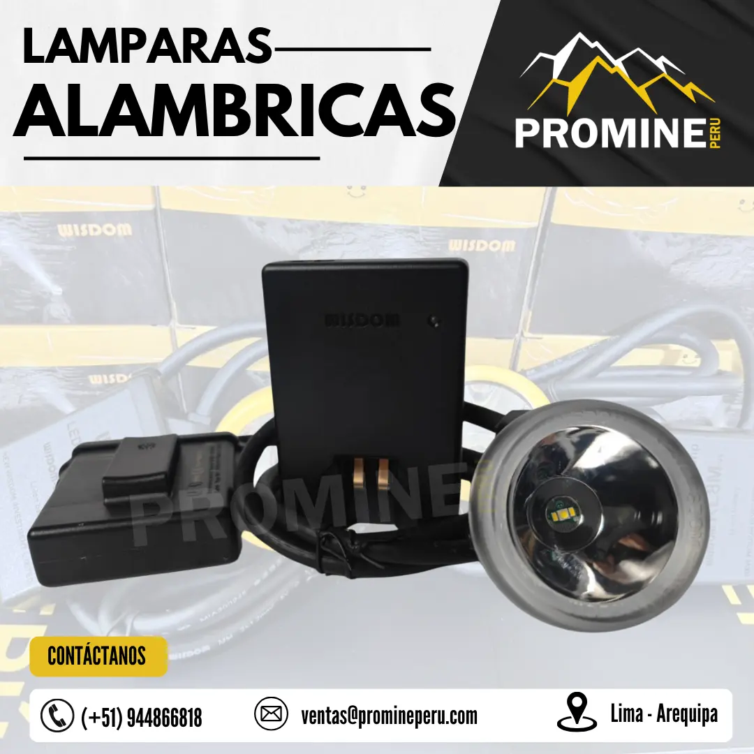 Lámpara Alámbrica Minera Luz KL9M Iluminación