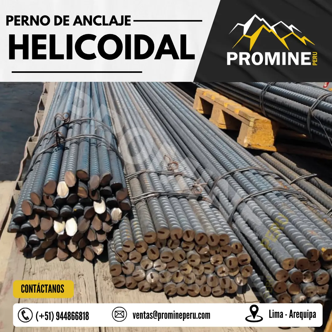 Perno Helicoidal 19mm Anclaje Perno Lima