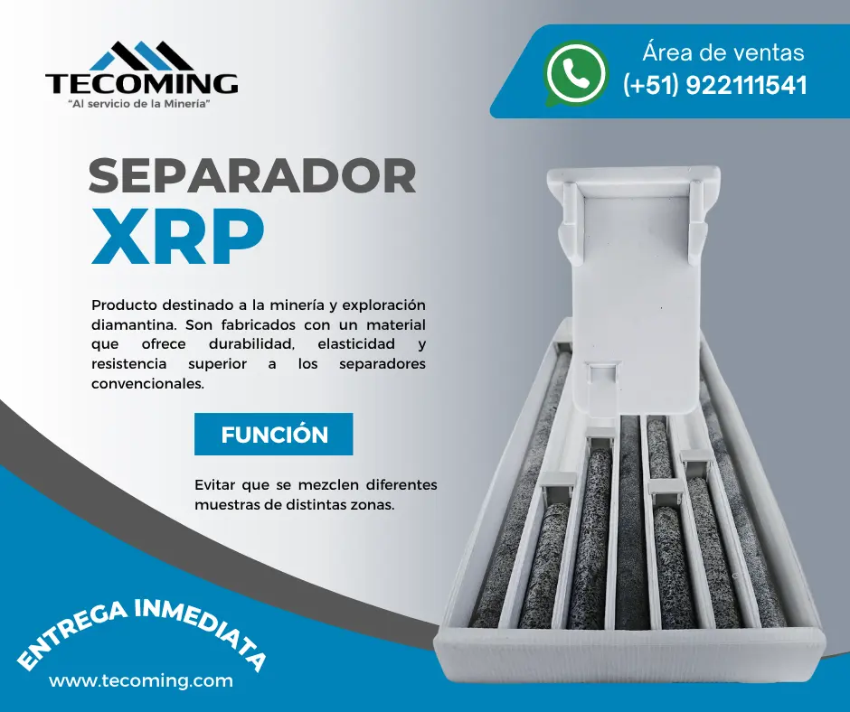 Separadores para Organización de Perforación Diamantina