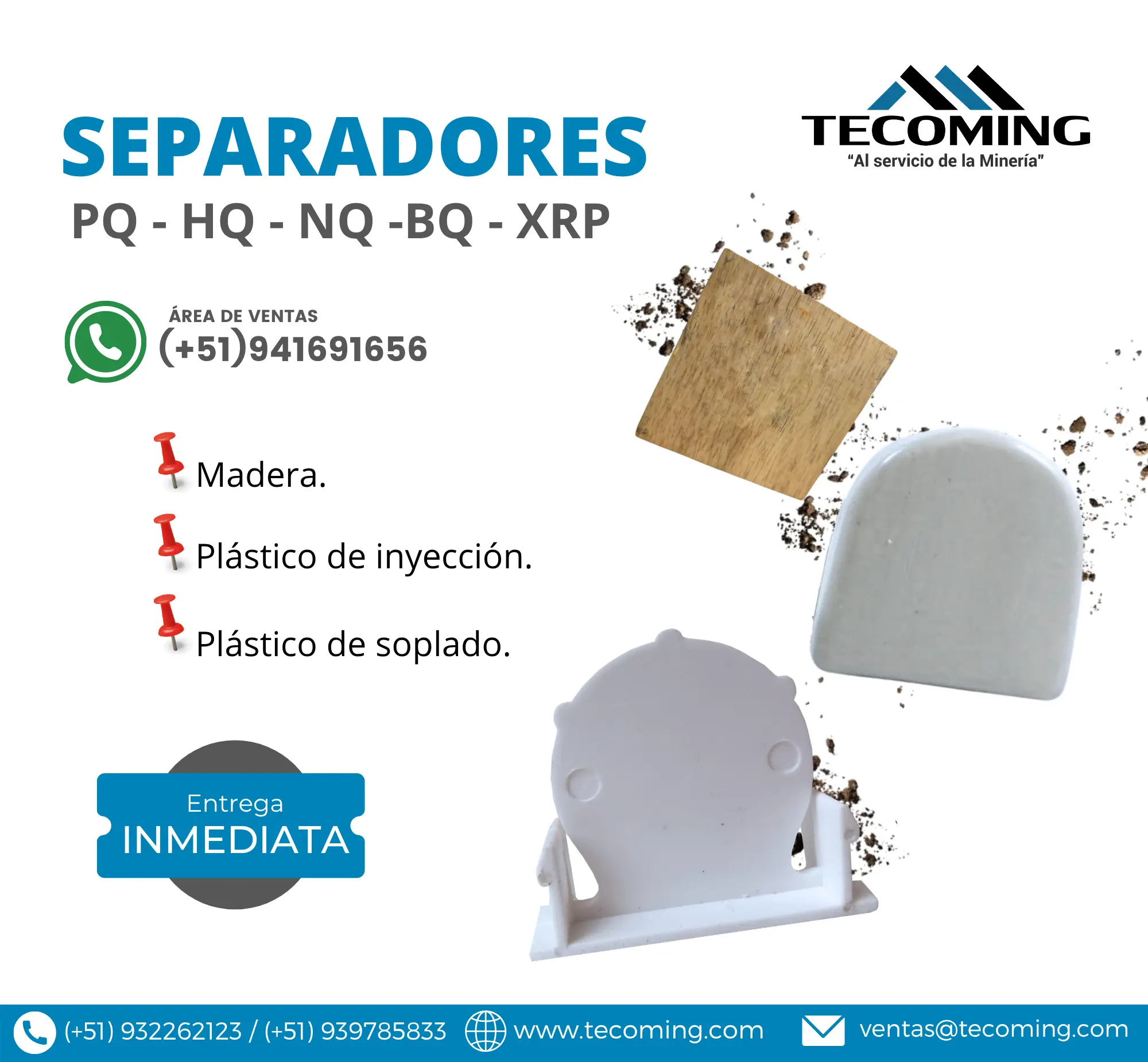 Separadores para Trabajos de Campo Minero