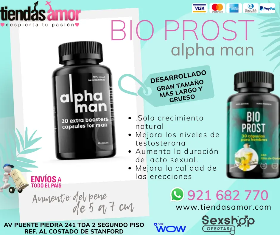 Bio Prost Original Alphaman Potencia Sexual juguetes 