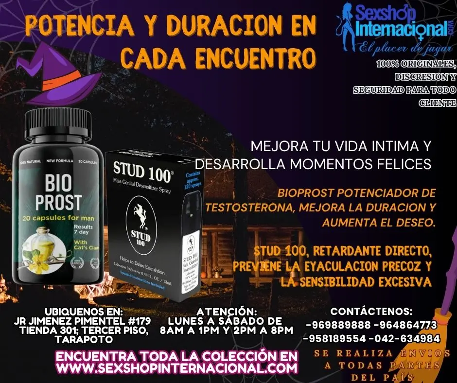 BRIOPROST Y STUD100 RETARDANTE Y POTENCIADOR SEXUAL TARAPOTO