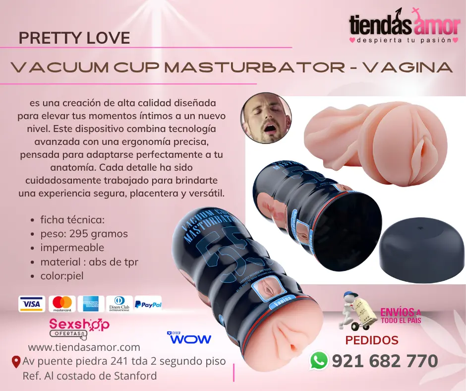 Vacuum cup Masturbator Vagina Pretty Love Potencia Sexua