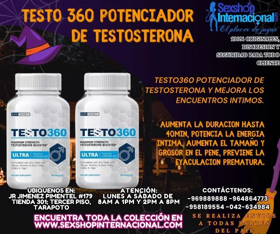 TESTO360 MEJORA LA DURACION HASTA 40MIN EN TARAPOTO SEXTOYS