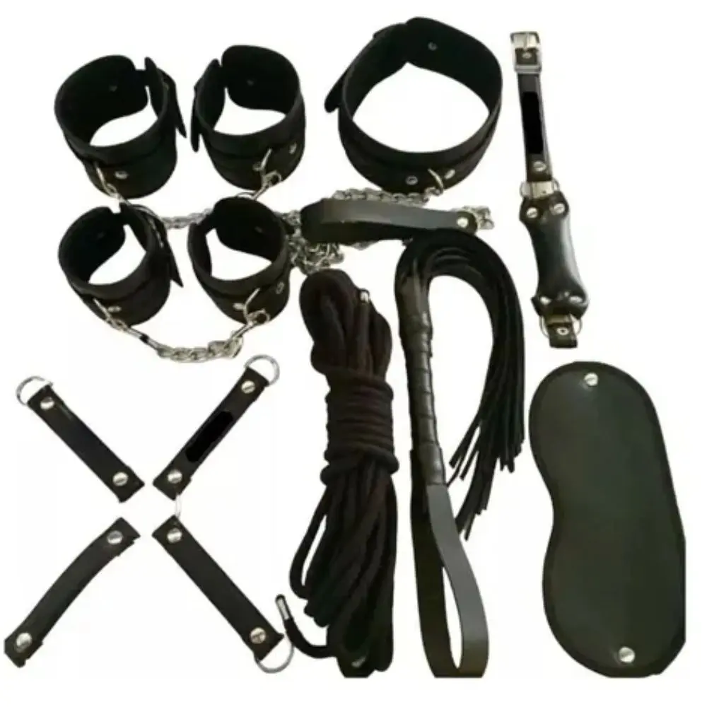 KIT COMPLETO SADO BONDAGE NEGRO