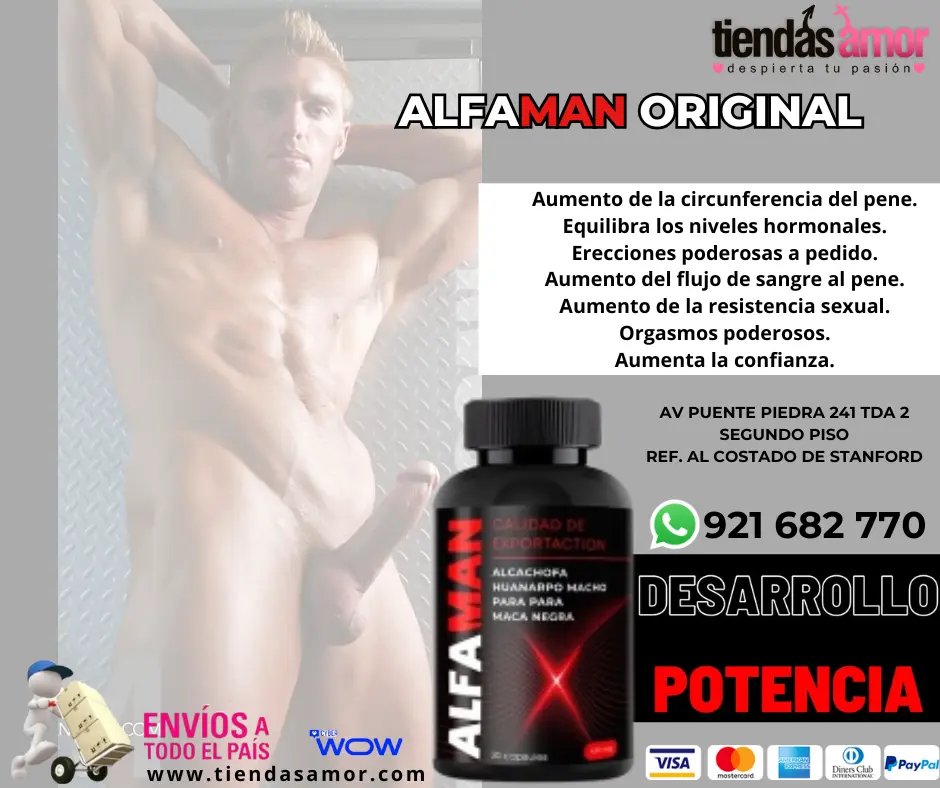 Alfaman Original juguetes Lubricantes Retardantes Potencia 