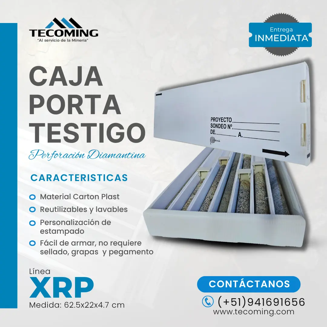 CAJAS DE CARTÓN PLÁST - ALMACENAMIENTO PARA TESTIGOS