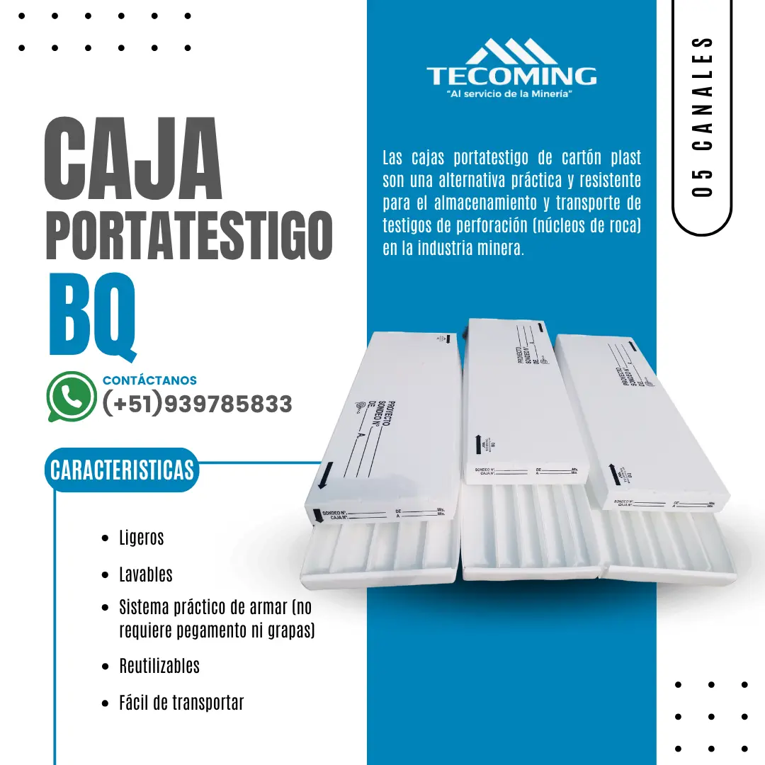 CAJAS DE CARTÓN PLAST DURADERAS PARA ALMACENAMIENTO DE NÚCLE