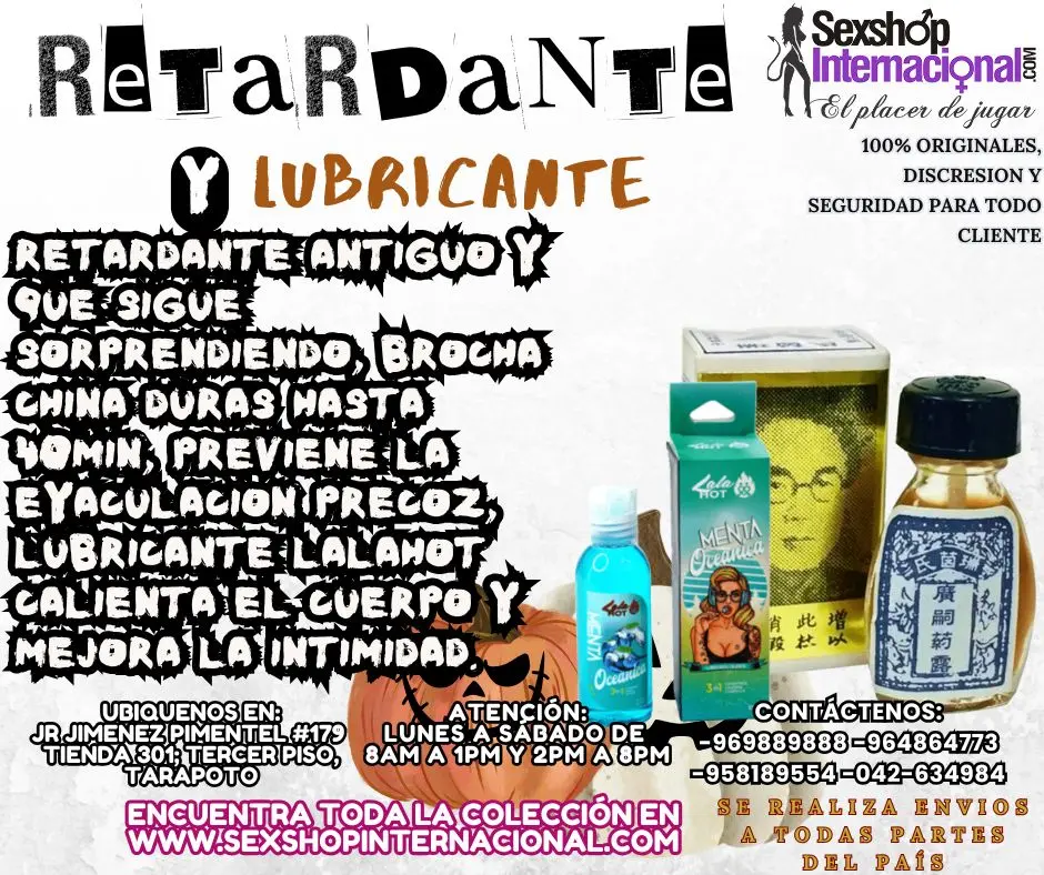 LUBRICANTE SABORES Y RETARDANTE EFECTIVO EN TARAPOTO SEXTOYS