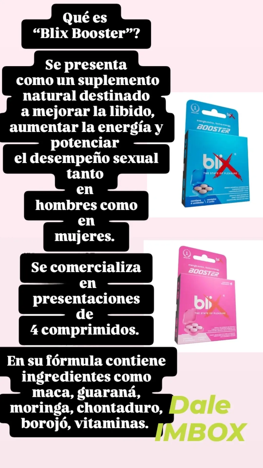 Pide info sin Blix Booster 