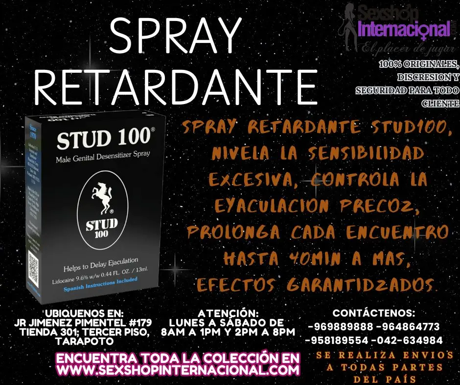 RETARDANTE QUE CONTROLA LA SENSIBILIDAD TARAPOTO SEXTOYS