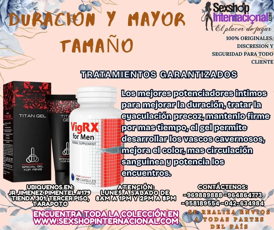 VASCOS CAVERNOSOS MAYOR TAMAÑO Y GROSOR POTENCIA TARAPOTO SE