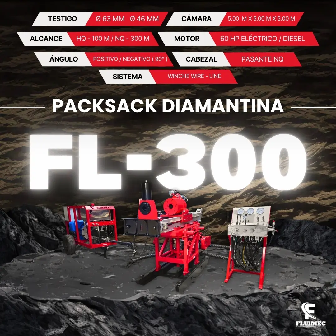 PACKSACK DIAMANTINA FL300 EQUIPO PARA MINERIA 