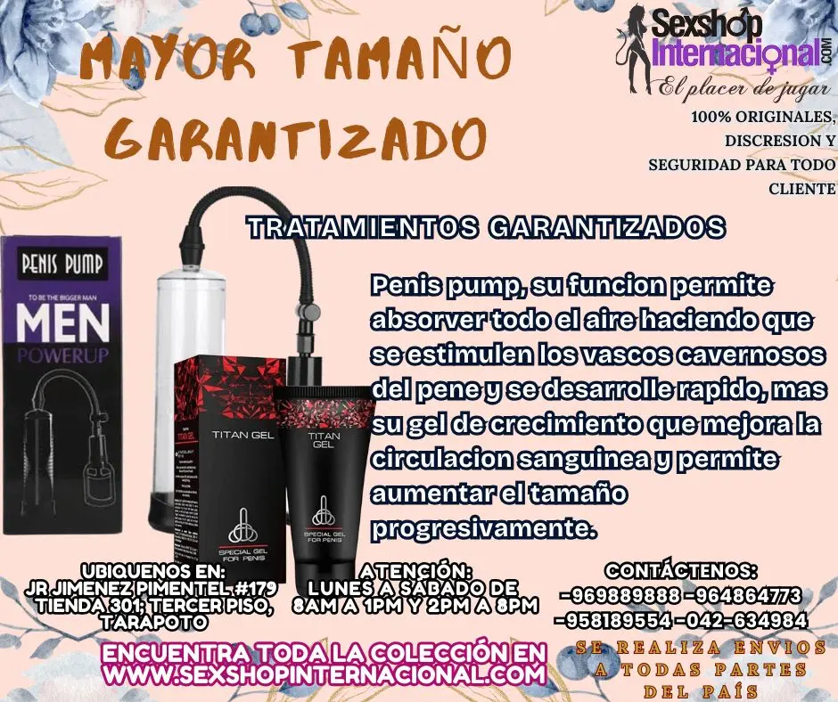 EL MEJOR TRATAMIENTO EFICAZ PARA MAYOR TAMAÑO Y GROSOR TARAP
